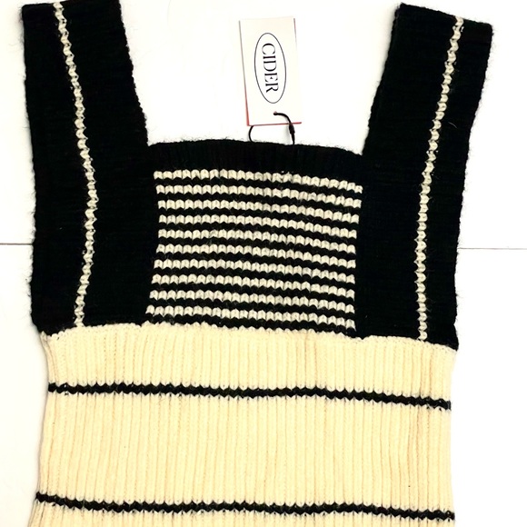NWT Cider Cream and Black KnitTank Size S - Picture 6 of 6